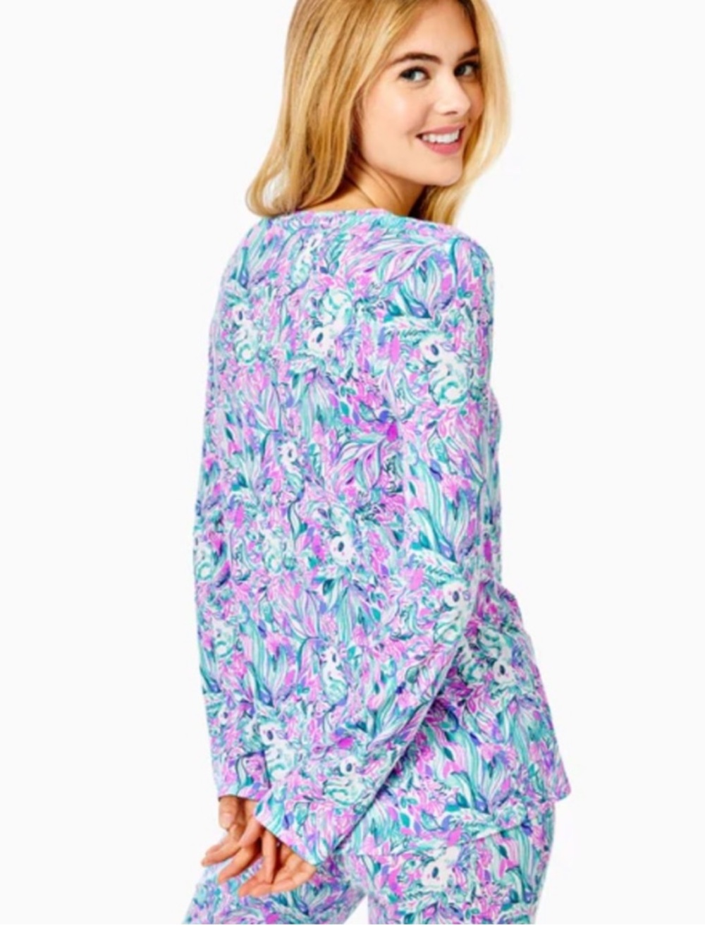 Lily Pulitzer Amethyst Gday Mate PajamaSet M - Picture 3 of 16